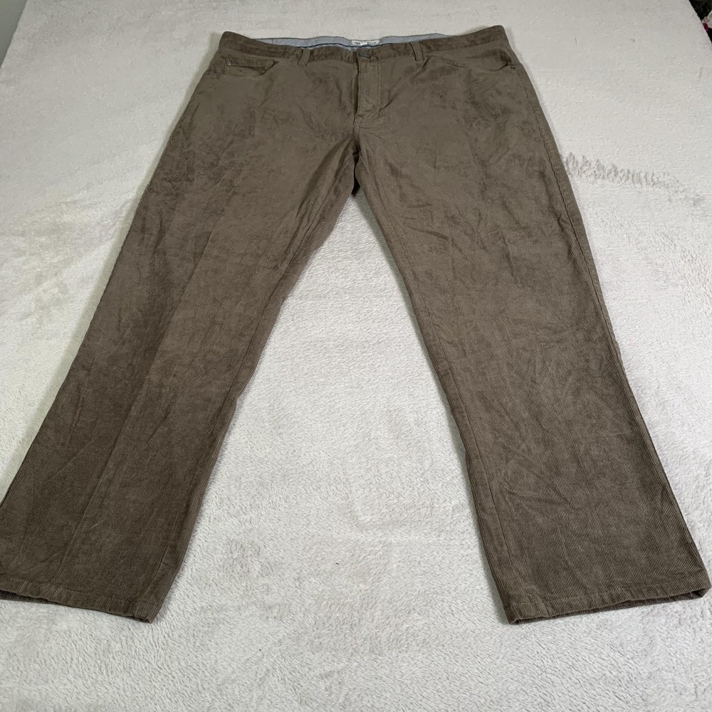 Peter Millar Pants Mens 38x28 Brown Corduroy Chino Straight 5‎ Pocket Stretch